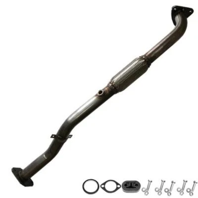 不锈钢柔性管带挂钩 + 螺栓适合:1996 - 2001 年日产 Altima 2.4L — 第 1/4 张图片