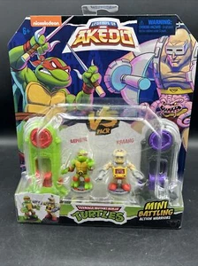 TMNT Legends of AKEDO Raphael vs Kraang Mini Battling Arena Figures New - Picture 1 of 4