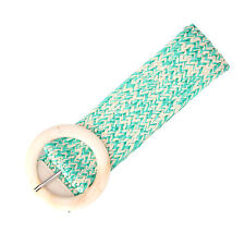 woven belt Reusable Wear with accessories Round Buckle Simple Belt Strap