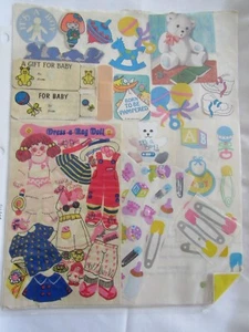 BABY & ROLLER-SKATING STICKERS - SHEETS & SINGLES - VARIOUS BRANDS - VINTAGE - Picture 1 of 2