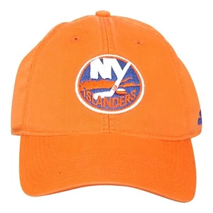 New York Islanders NHL adidas Unisex Orange Adjustable Slouch Hat - Picture 1 of 3