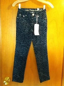 Justice Premium Jeans Super Skinny Animal Print Sz 8R - Picture 1 of 4