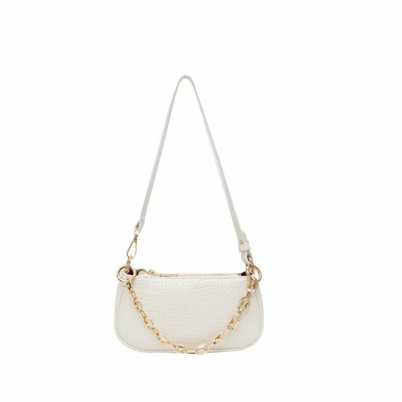 Bolso de hombro pequeño de piel sintética con patrón de cocodrilo SI TE GUSTA HAZME UNA OFERTA Foto 1 de 1