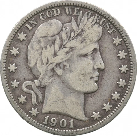 1901-O Barber Half Dollar *2421 Cover