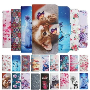 Butterfly Cat Flower Wallet Phone Case For Samsung S20 S21 S22 S23 Note 20 A32 - Picture 1 of 79