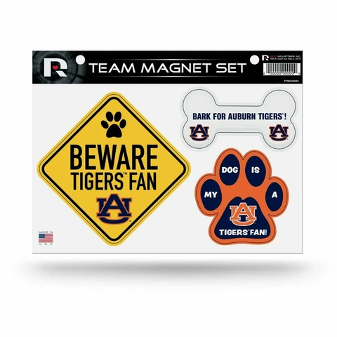 NEW! AUBURN TIGERS PET DOG MAGNET SHEET SET BEWARE FAN LICENSED Cover