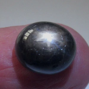 12.25Ct Loose Natural Black Star Sapphire 6-Ray Moving Star Golden Look Gemstone - Picture 1 of 7