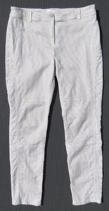 CHICO’S Soft Stretch Twill Brooke Utility Slim Railroad Stripe Pants size 1.5 12 - Picture 1 of 5