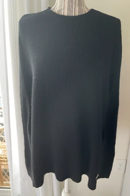 Donna Karen New York Suéter Negro Poncho Talla XS/S Súper Suave Foto 1 de 4