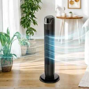 Cooling Tower Oscillating Fan Quiet High Quality with Remote Control LED Display - Picture 1 of 4