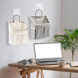 Door Closet Hanging Storage Basket Bag Pouch ,High Capacity Durable for Jewelry - Picture 1 of 15