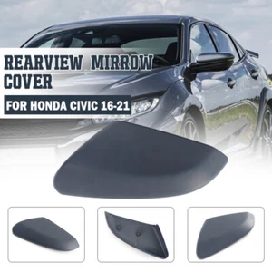 For Honda 10th Civic 2016-21 Rearview Side Mirror Cover Cap Left Driver Unpaint - Imagen 1 de 10