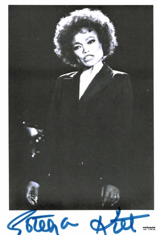 Eartha Kitt Original Signature On Card No. 571 A Cover