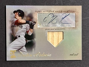 2009 TOPPS TRIBUTE AUTO DUSTIN PEDROIA SIGNED AUTOGRAPH GAME USED BAT /99 - Picture 1 of 2