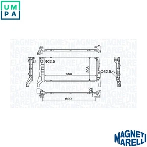 RADIATOR ENGINE COOLING 350213202700 FOR MINI BMW X1/Van/F48 B37 C15 A 1.5L 4cyl - Picture 1 of 9