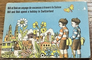 BILL & BOB SPEND A HOLIDAY IN SWITZERLAND : French & English : pop-up : vintage - Picture 1 of 4