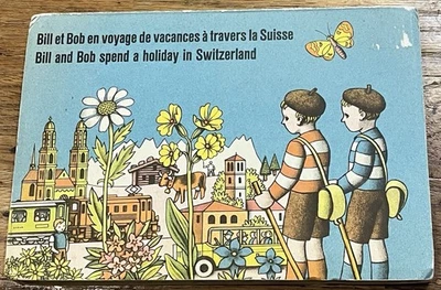 BILL & BOB SPEND A HOLIDAY IN SWITZERLAND : French & English : pop-up : vintage - Image 1 of 4