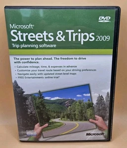 Microsoft Streets & Trips 2009 Manual PC DVD Mapping Tool Software - Afbeelding 1 van 2