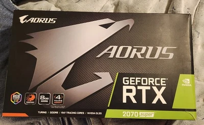 GIGABYTE AORUS GeForce RTX 2070 Super 8G Graphics Card - Image 1 of 4
