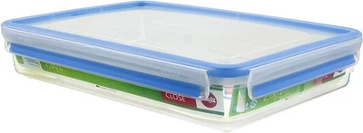 Emsa 508545 Clip & Close rectangular food storage container 2.6 litres, transpar - Image 1 of 4
