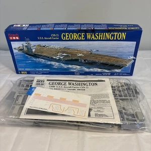USS George Washington CVN-73 Aircraft Carrier Model Kitech 1:800 Motor Driven - Picture 1 of 14