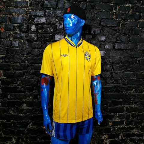 Sweden Team Jersey Home football shirt 2012 - 2013 Umbro Mens Size XL Cover