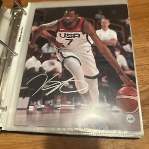 Kevin Durant Brooklyn Nets USA Team Autographed 8x10 Photo W/ COA