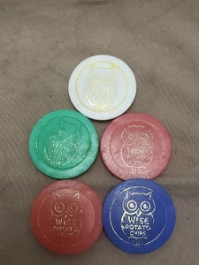 Lot Of (5) Wise Potato Chips Bottle Caps (heman Ely) lancaster pa  - Picture 1 of 7