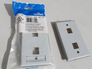 LOT OF 70 NEW LEVITON 43080-1L2 430801L2 STAINLESS STEEL WALL PLATE 1-GANG  - Picture 1 of 4
