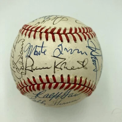 1988 Wrigley Field Equitable All Star Game Signed Baseball Ernie Banks JSA COA - Image 1 of 4