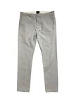 J.CREW 484 Slim-fit Pant in Stretch Chambray Mens Size 30x28 Gray Tapered Preppy