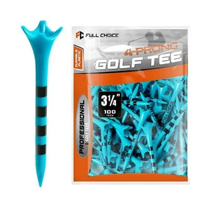 Extra Durable 4 Prongs Plastic Golf Tees -100 Pack (2-3/4" or 3-1/4") - Low F... - Picture 1 of 7