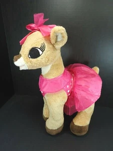 Dan Dee Rudolph Clarice Plush Pink Dress 14" - Picture 1 of 7