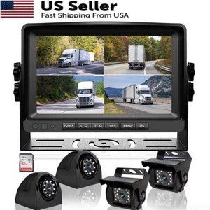 7'' DVR Car Monitor Backup Camera HD Reversing Cam Kit for Truck/Trailer/RV/Bus - Picture 1 of 15