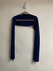 Nwt Women's The Rail  Cobalt/black Blue Knit Scarf  One Size Nordstrom