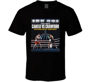 Canelo Alvarez Vs Terence Crawford Boxing Match Fan T Shirt - Picture 1 of 2
