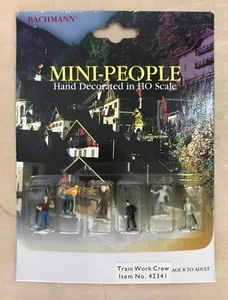 HO Scale Bachmann Hand Decorated Mini People - Train Work Crew - Picture 1 of 3