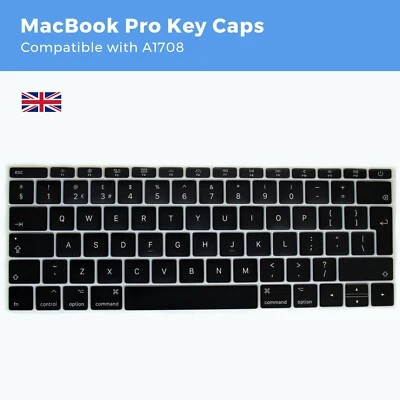 Apple MacBook Pro Keycaps Full Set for A1708 13" 2016 2017 Key Caps UK - Image 1 of 4