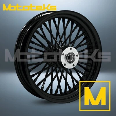 16X5.5 FAT SPOKE WHEEL 40 STAINLESS FOR HARLEY SOFTAIL SPORTSTER DYNA REAR - Image 1 of 4