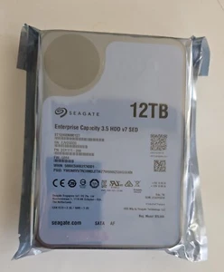 Seagate 12TB Hard Drive 7.2K 256MB SATA III 3.5 ST12000NM0127 - Picture 1 of 2