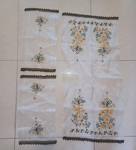 100% handmade embroidery Greek Handicraft 3 pieces - Picture 1 of 6