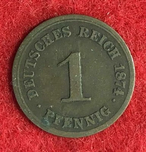 Germany-Empire 1874D PFENNIG (Copper) - Picture 1 of 2