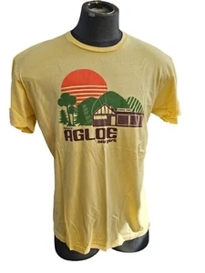 Vintage Welcome To Agloe New York General Store T-Shirt XL gelb - Bild 1 von 7
