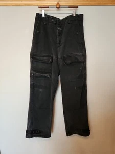 Pantalones de mezclilla vintage Marithe Francois Girbaud para hombre 32x32 negros holgados carga hip hop Y2K - Imagen 1 de 8
