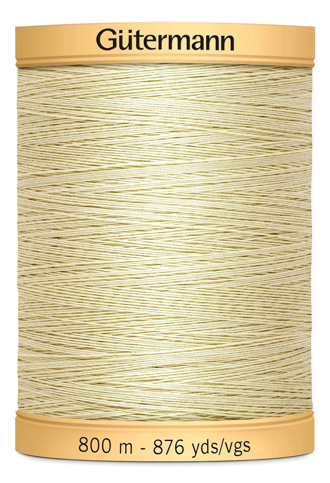 Gutermann 876 yd Natural Cotton Thread Solids Vanilla Cream
