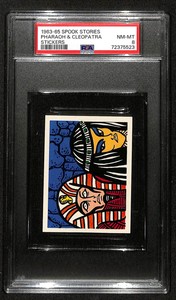1963-65 Leaf Spook Stories Stickers Pharoah & Cleopatra PSA 8 NM-MT 6813