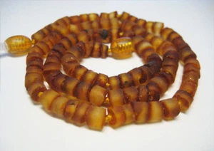 ¡Collar de miel oscura crudo genuino ámbar báltico 16 pulgadas 40 cm!!¡! - Imagen 1 de 4