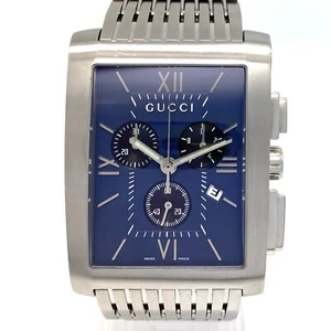 GUCCI G-Metro YA086318 8600M Cuarzo Cronógrafo Azul Indicador Fecha - Imagen 1 de 17