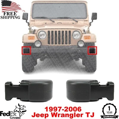 Nuevo juego de 2 tapas de parachoques delanteras para Jeep Wrangler TJ 1997-2006 Foto 1 de 4