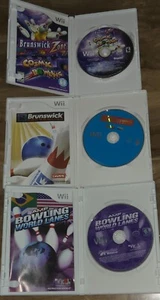Wii Bowling Spiel Lot/Konvolut Brunswick COSMIC_AMF_Zone_Pro_World Lanes Family_Kid - Bild 1 von 4